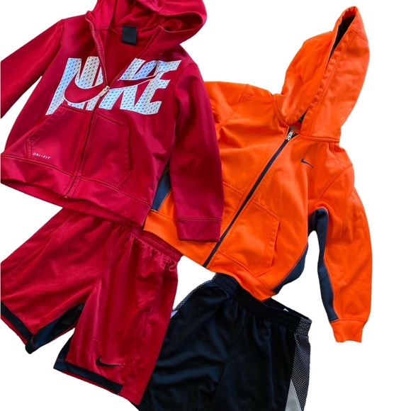 Nike Matching Sets Bundle Of Little Boys Nike Full Zip Hoodies And